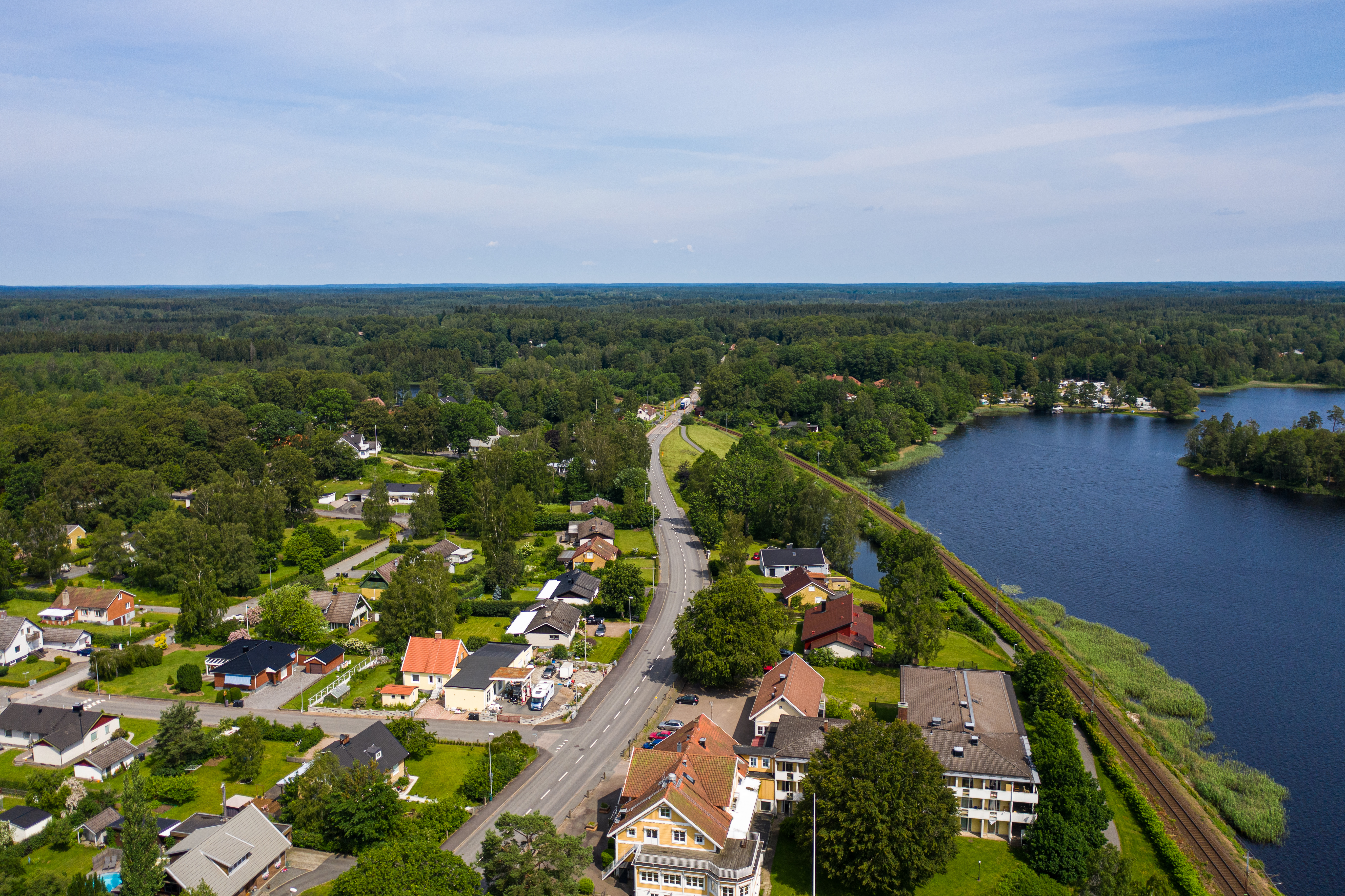 Flygbild över Vittsjö 