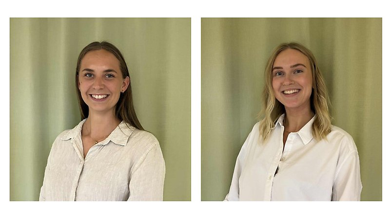 Planarkitekterna Vilma Johansson och Alice Adolfsson.